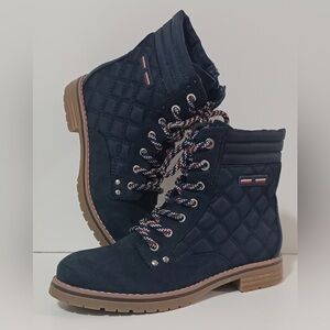 Tommy Hilfiger Womens Onella Navy Boots – Size 8| Worn Once, Amazing Condition﻿